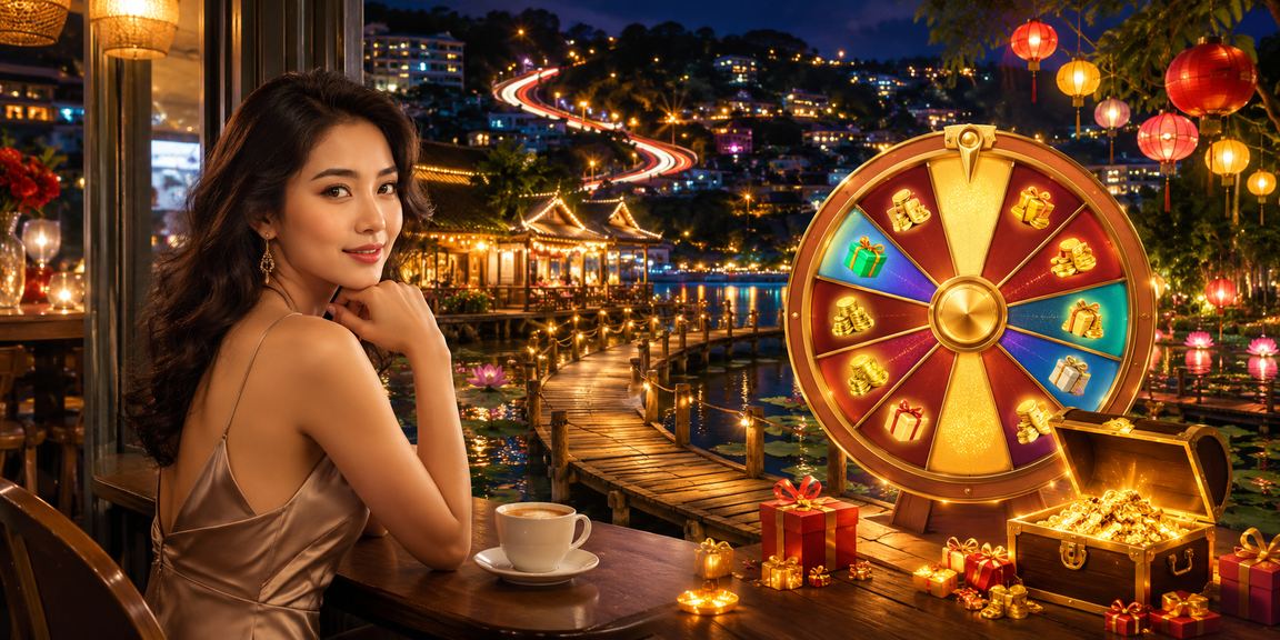 Người chơi tại Đà Lạt tham gia Roulette trực tuyến bên tách cà phê, theo dõi kết quả trên màn hình máy tính