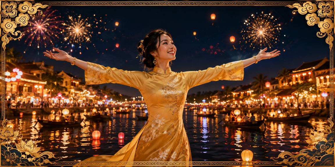Không khí lễ hội xổ số tại phố cổ Hội An kết hợp giải trí trực tuyến